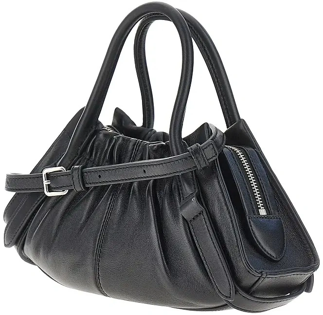 Geanta de mana Small 'Cristina Satchel' nappa leather bag - Img 2