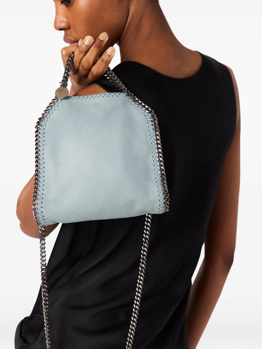 Geanta de mana Stella McCartney falabella albastra din polyester - Img 3