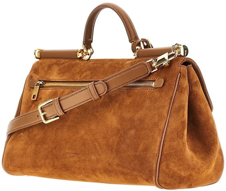 Geanta de mana Suede leather 'My Sicily' handbag - Img 2