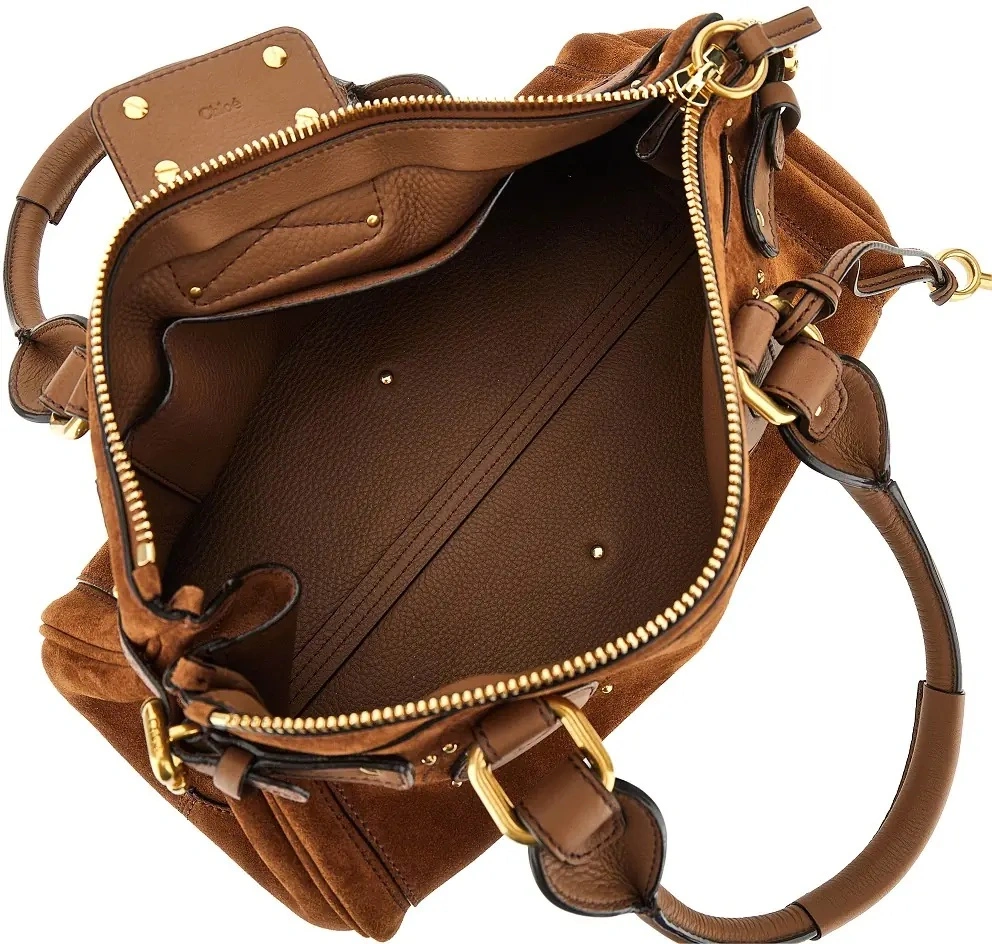 Geanta de mana Suede leather 'Paddington' bag - Img 3