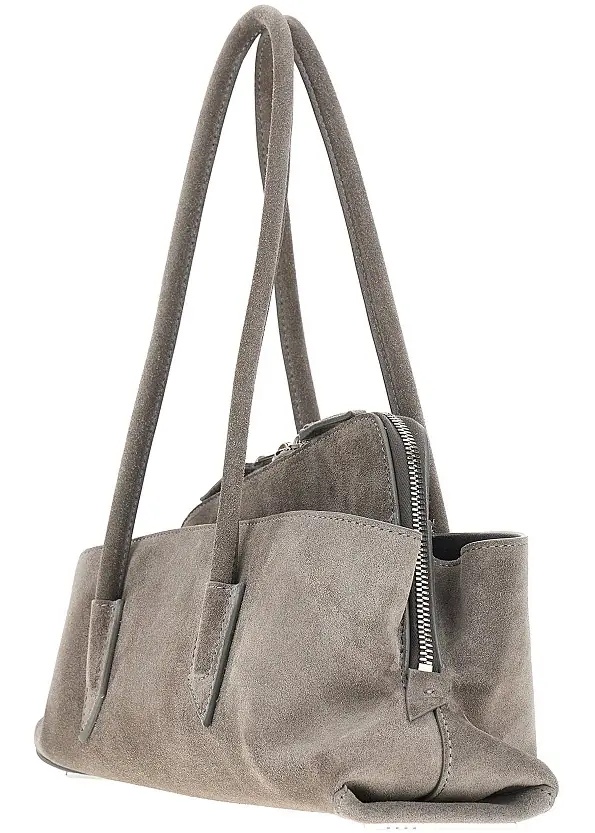 Geanta de mana Suede leather small 'La Passeggiata' bag - Img 2