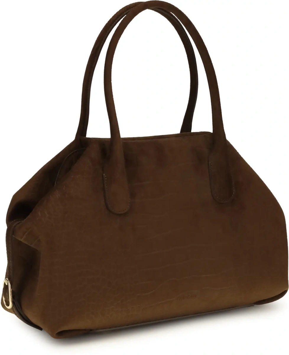 Geanta de mana THEMOIRè Medium Talia Trank crocodile-effect suede Shopping Bag - Img 2