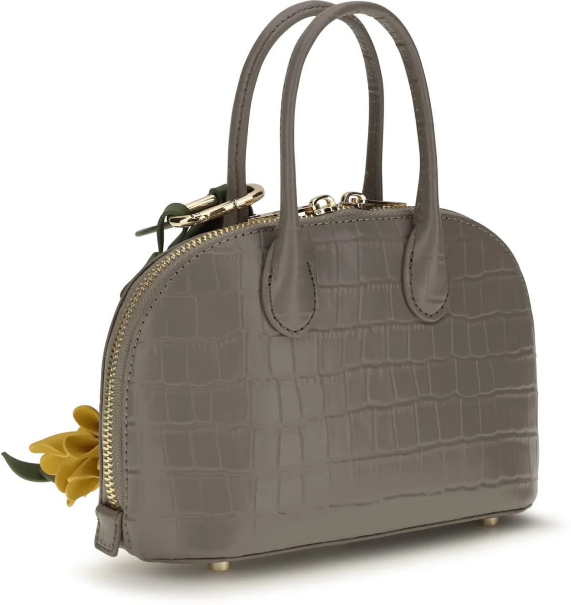 Geanta de mana Toast crocodile-effect leather Handbag - Img 3