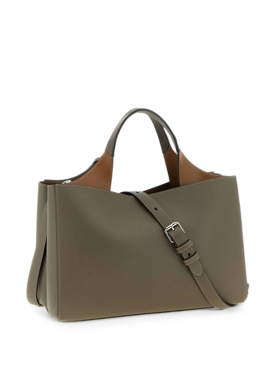 Geanta de mana TOD'S gri din piele - Img 2