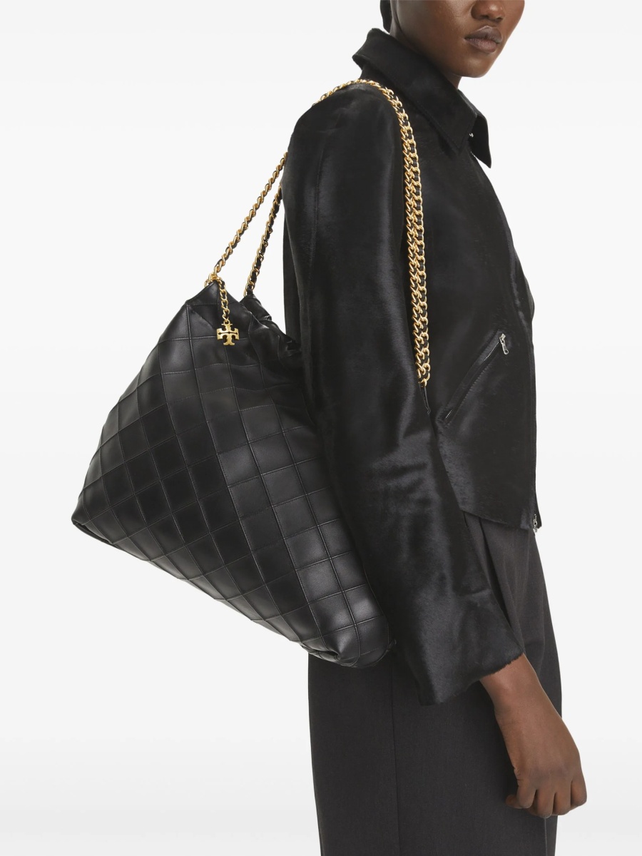 Geanta de mana Tory Burch fleming neagra din piele - Img 2