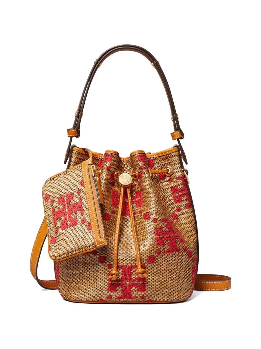 Geanta de mana Tory Burch neutra din poliamida si bumbac - Img 3