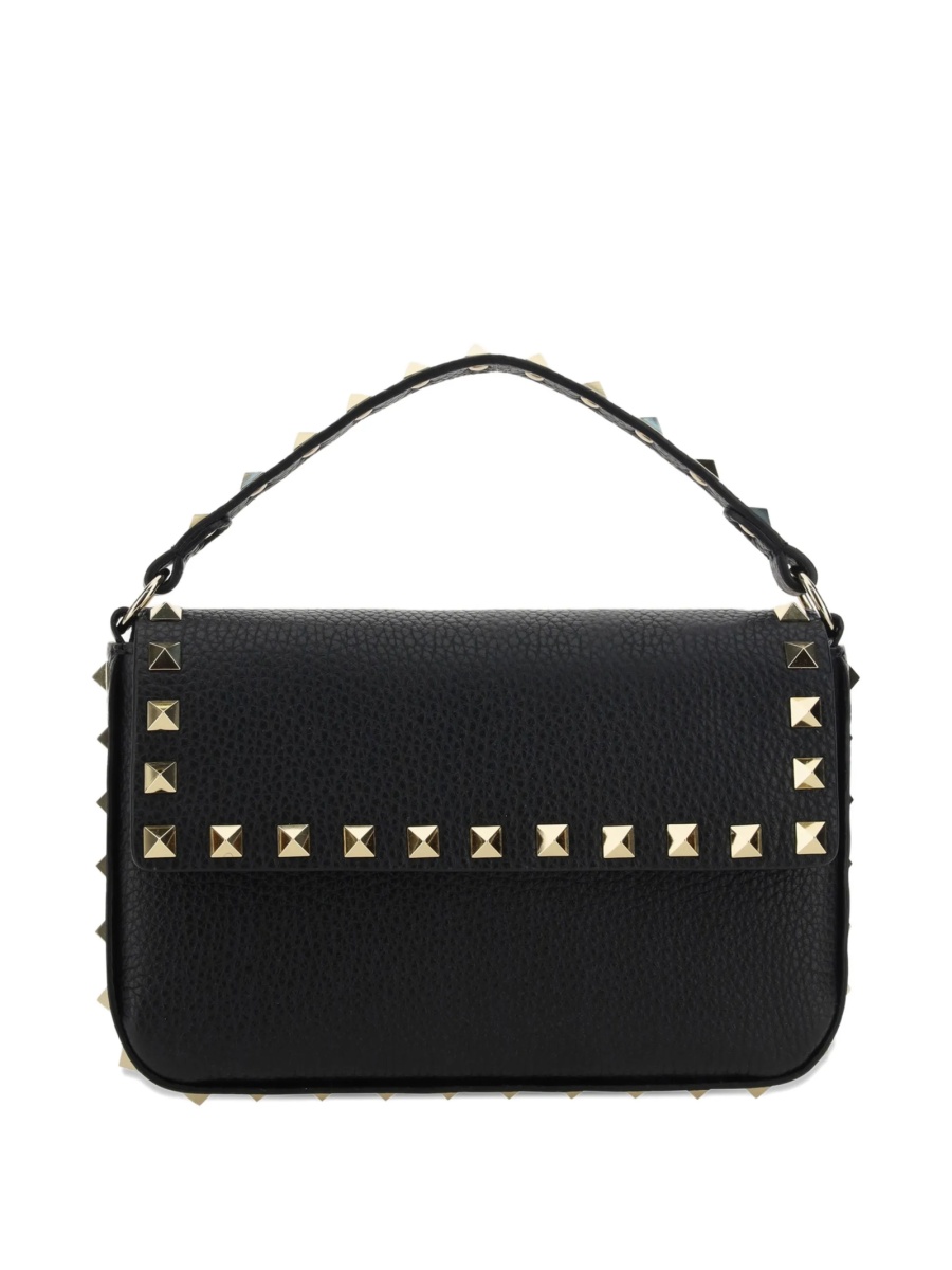 Geanta de mana Valentino Garavani Rockstud neagra din piele - Img 3
