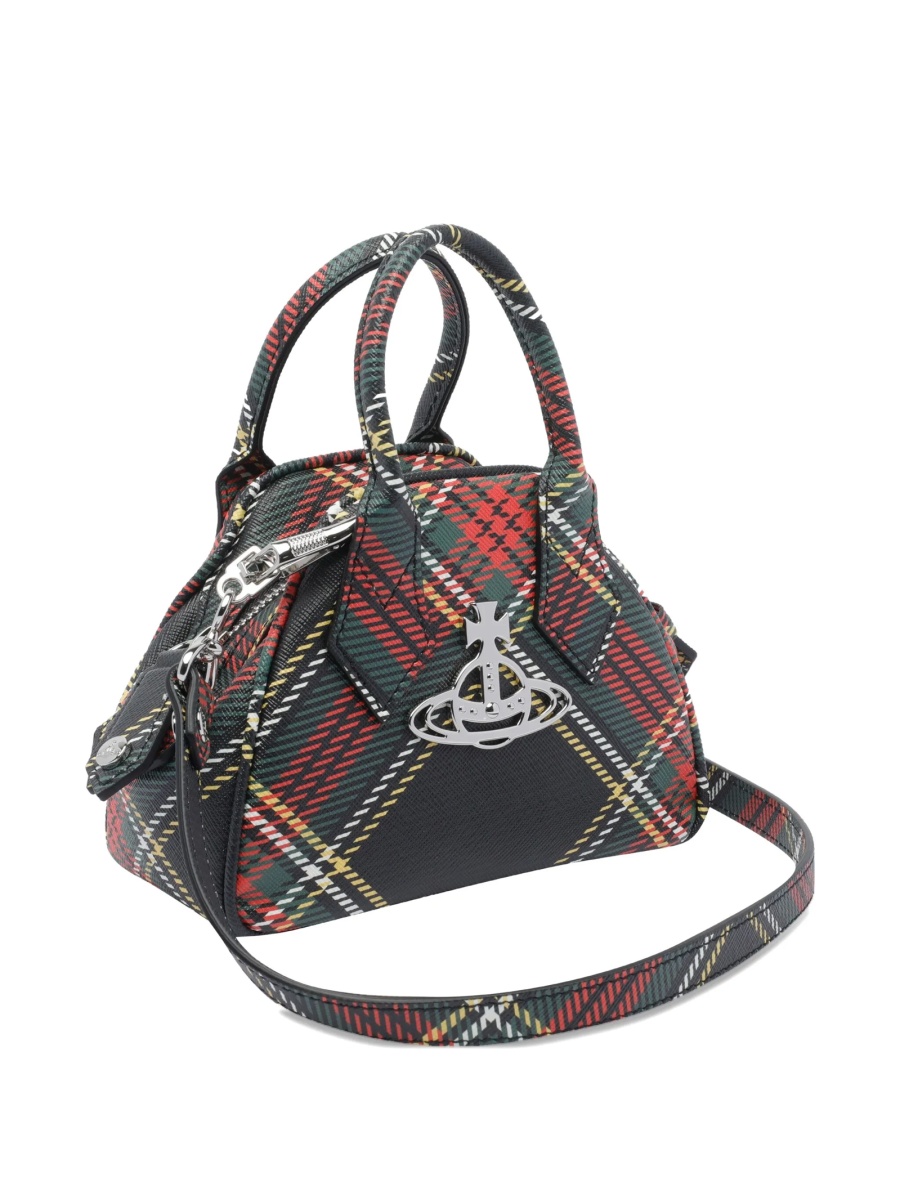Geanta de mana Vivienne Westwood rosie din bumbac si poliuretan - Img 3