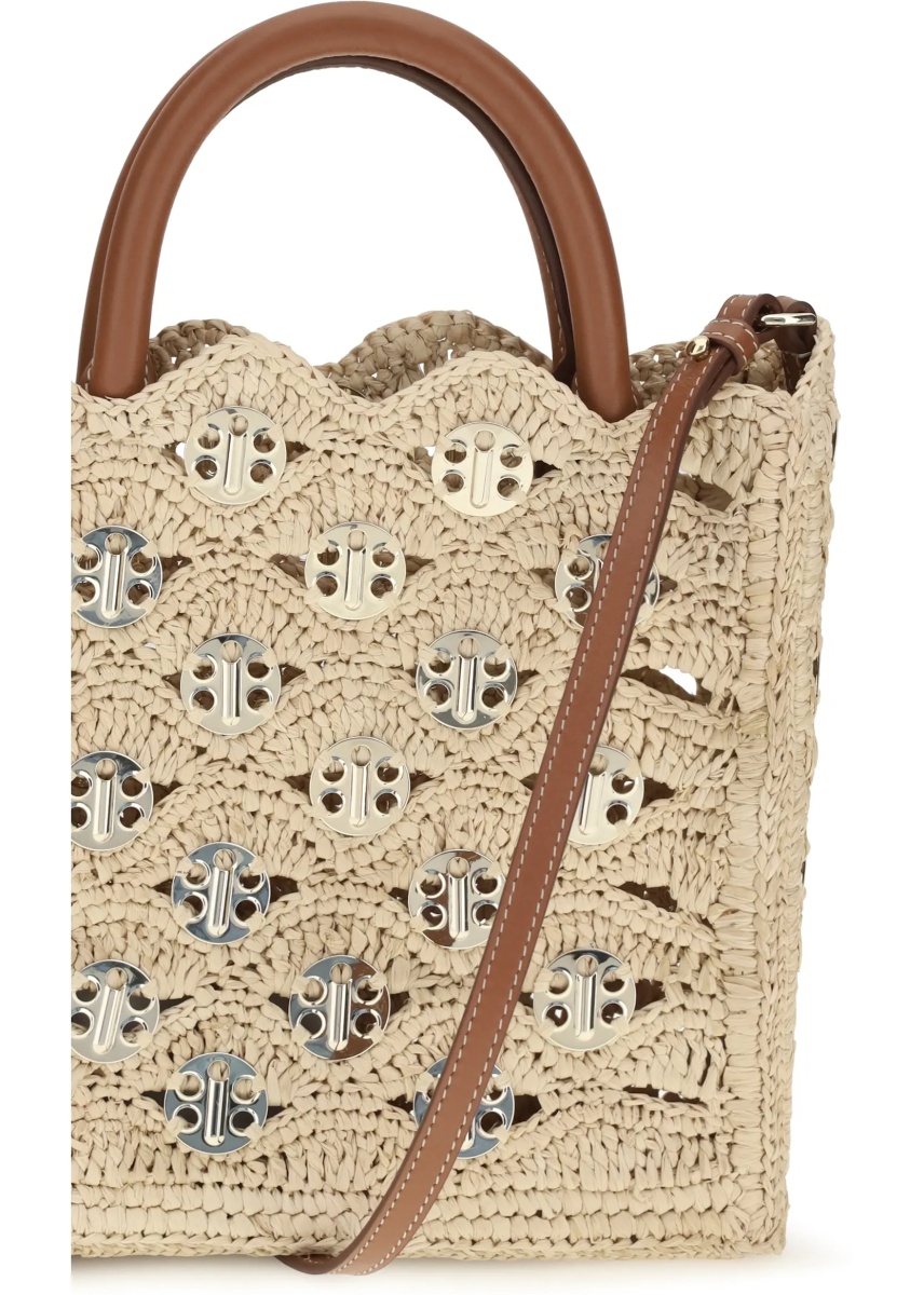 Geanta de umar 1969 Disc raffia Top-Handle Bag - Img 4