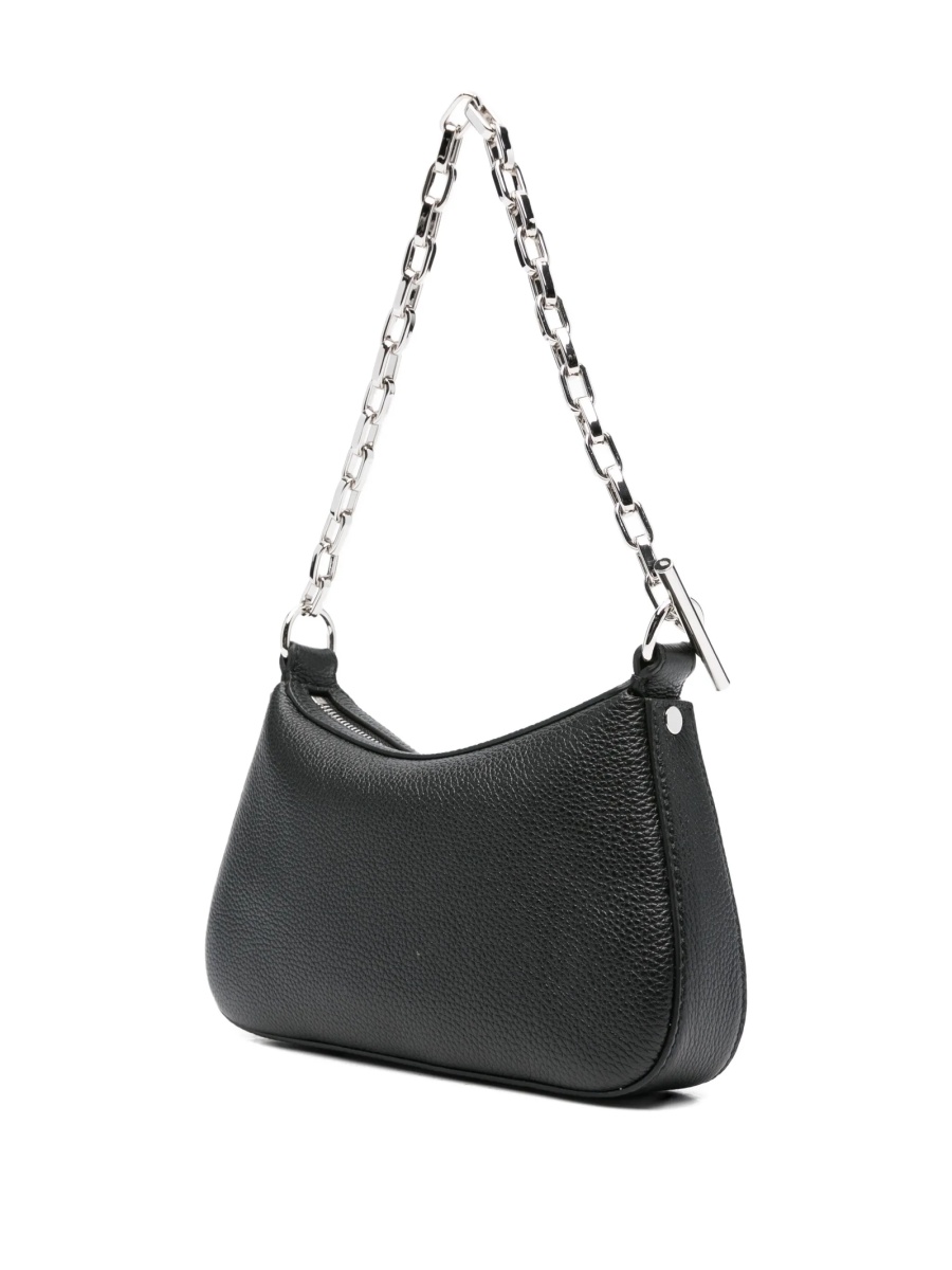Geanta de umar Alexander McQueen neagra din piele - Img 3