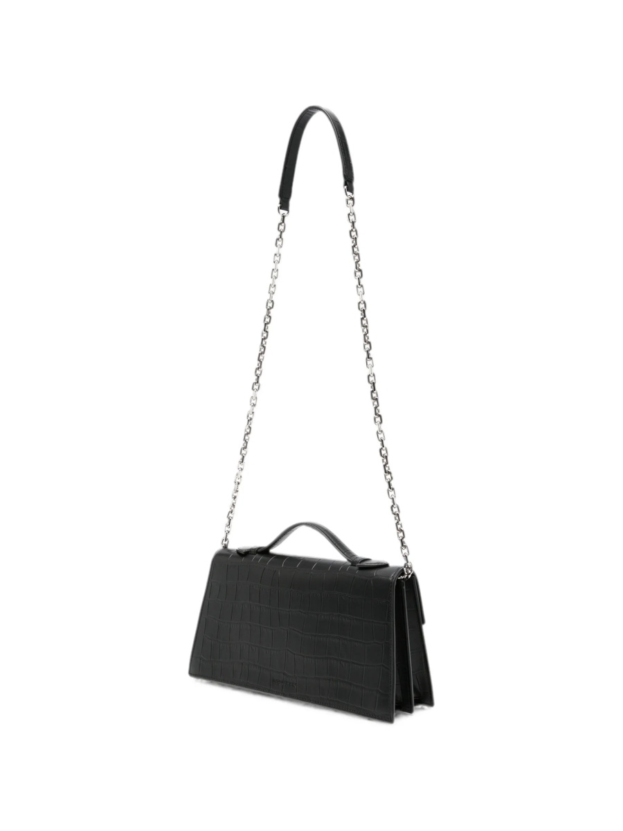 Geanta de umar Alexander McQueen neagra din piele - Img 3