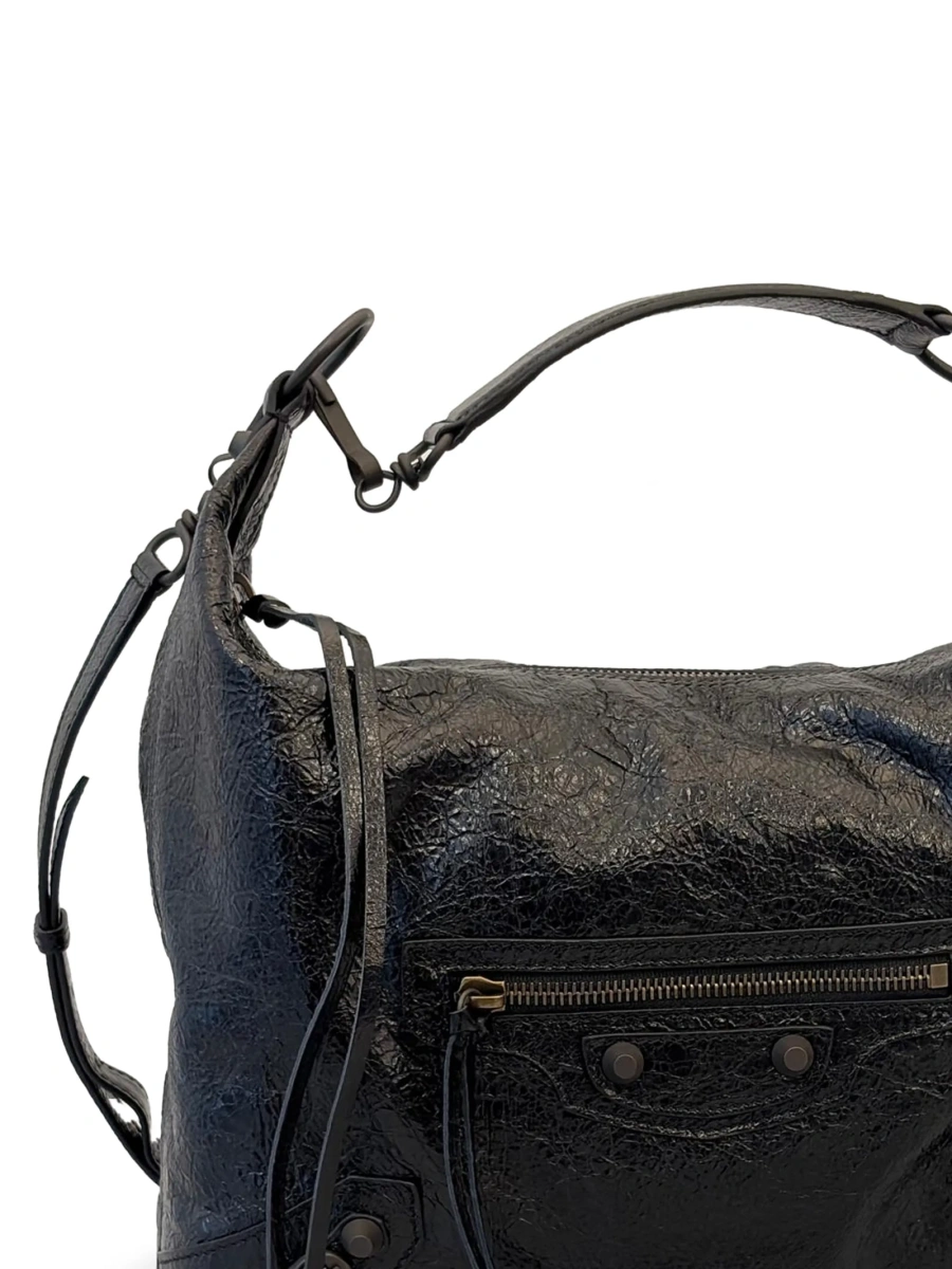 Geanta de umar Balenciaga neagra din piele - Img 2