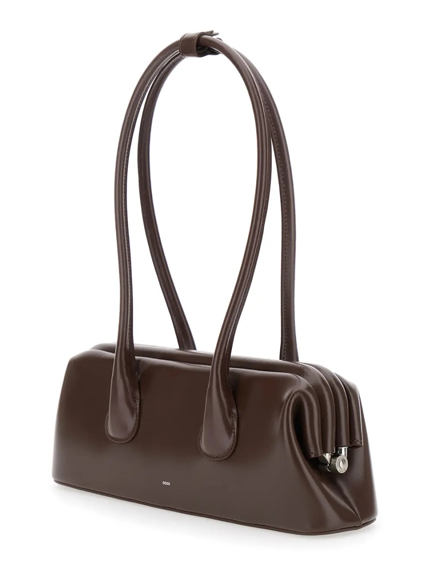 Geanta de umar BOATWIDE MINI shoulder bag in leather and brown color unisex - Img 2
