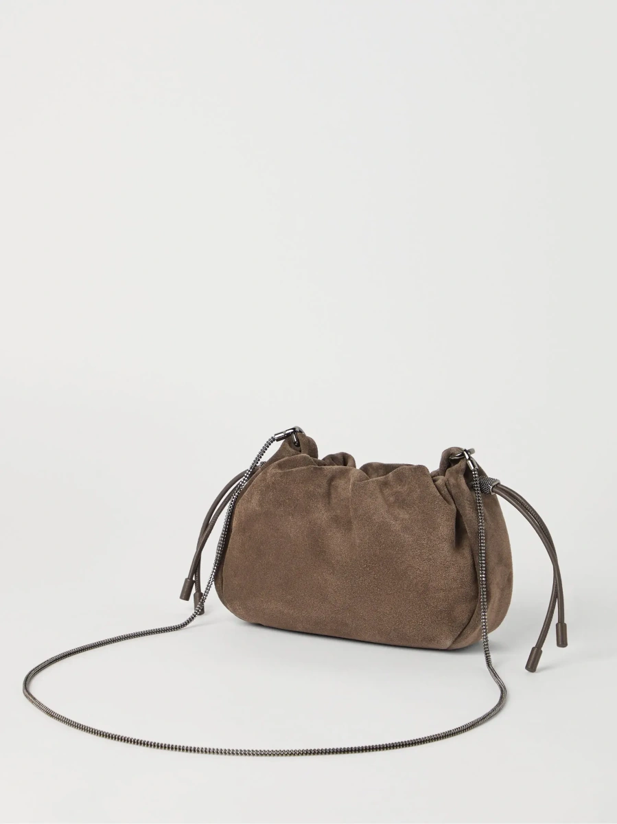 Geanta de umar Borsa Bucket Mellow mini in camoscio - Img 7
