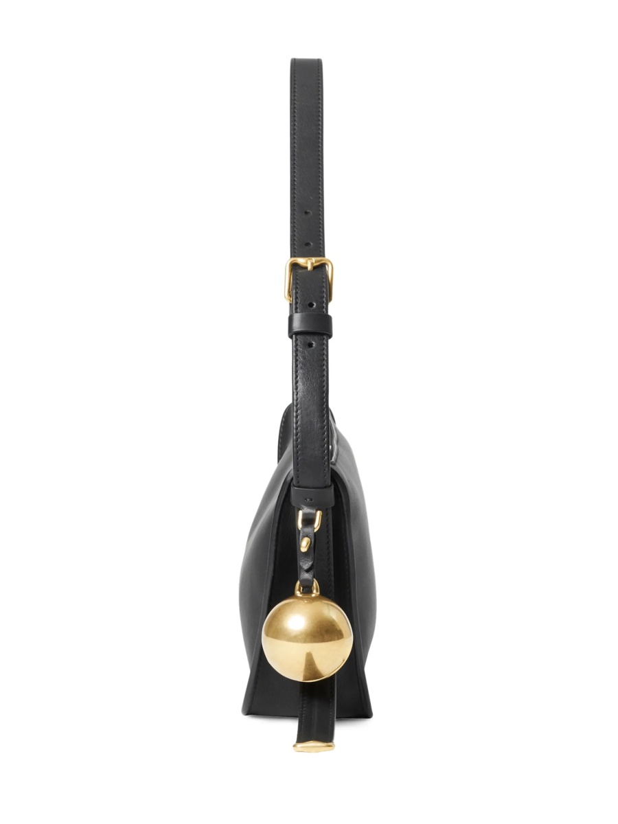 Geanta de umar Burberry neagra din piele - Img 5