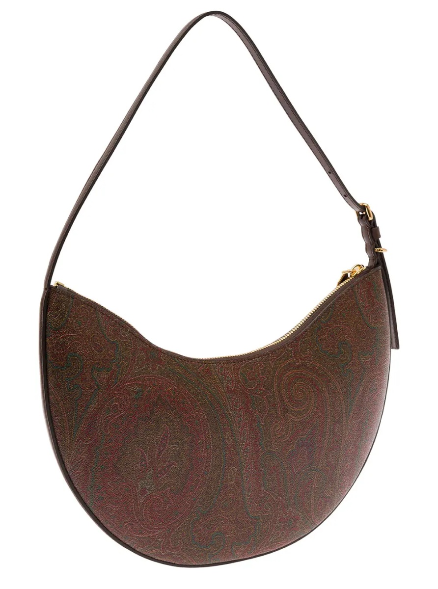 Geanta de umar Etro Essential Hobo Bag in Brown with Leather and Fabric, Unisex - Img 3