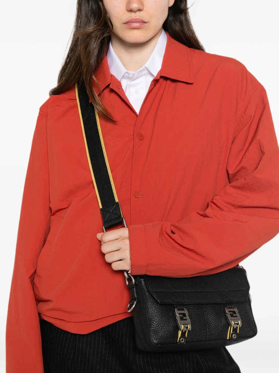 Geanta de umar Fendi neagra din piele - Img 2