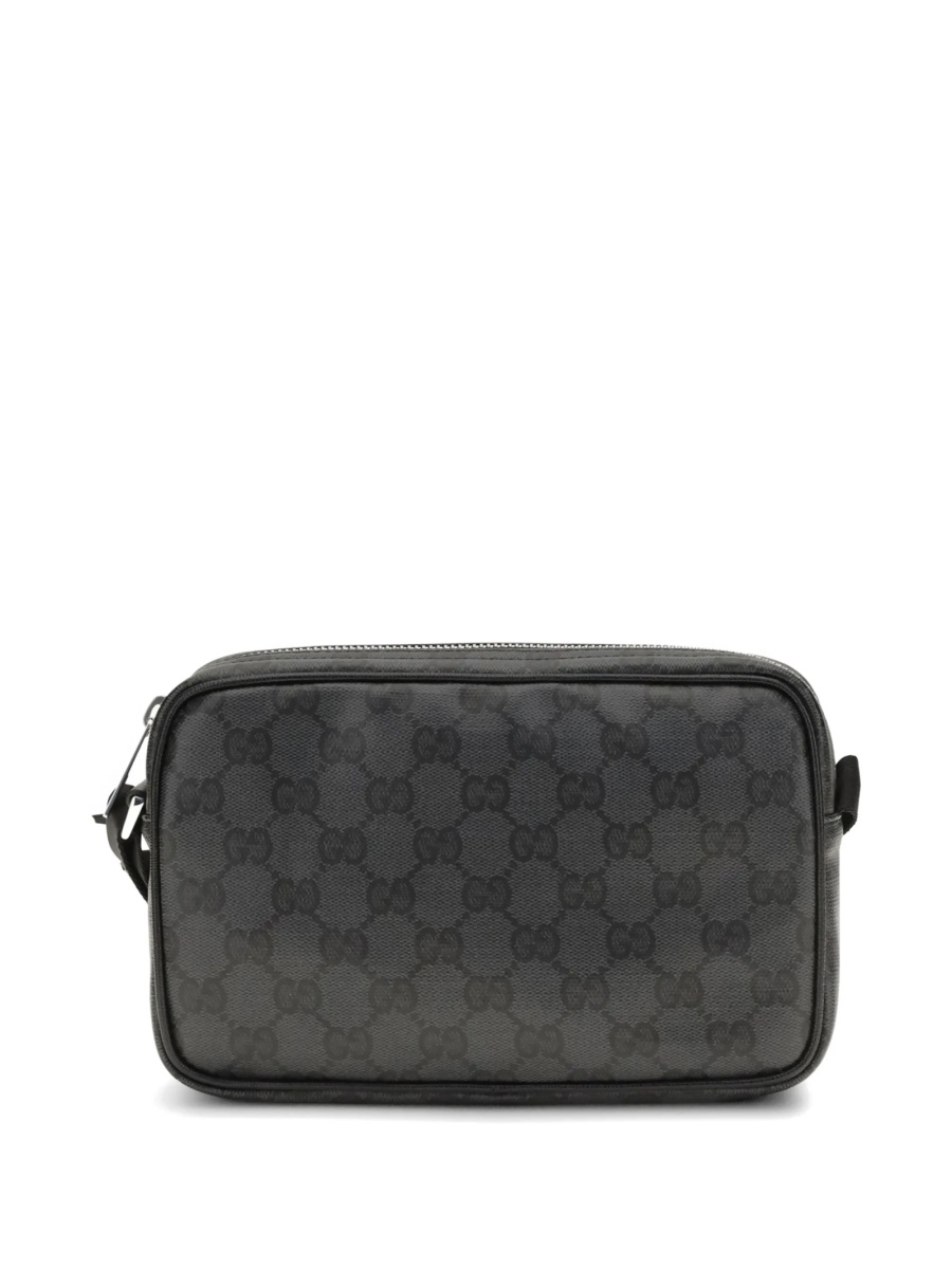 Geanta de umar Gucci gri din material textil - Img 2
