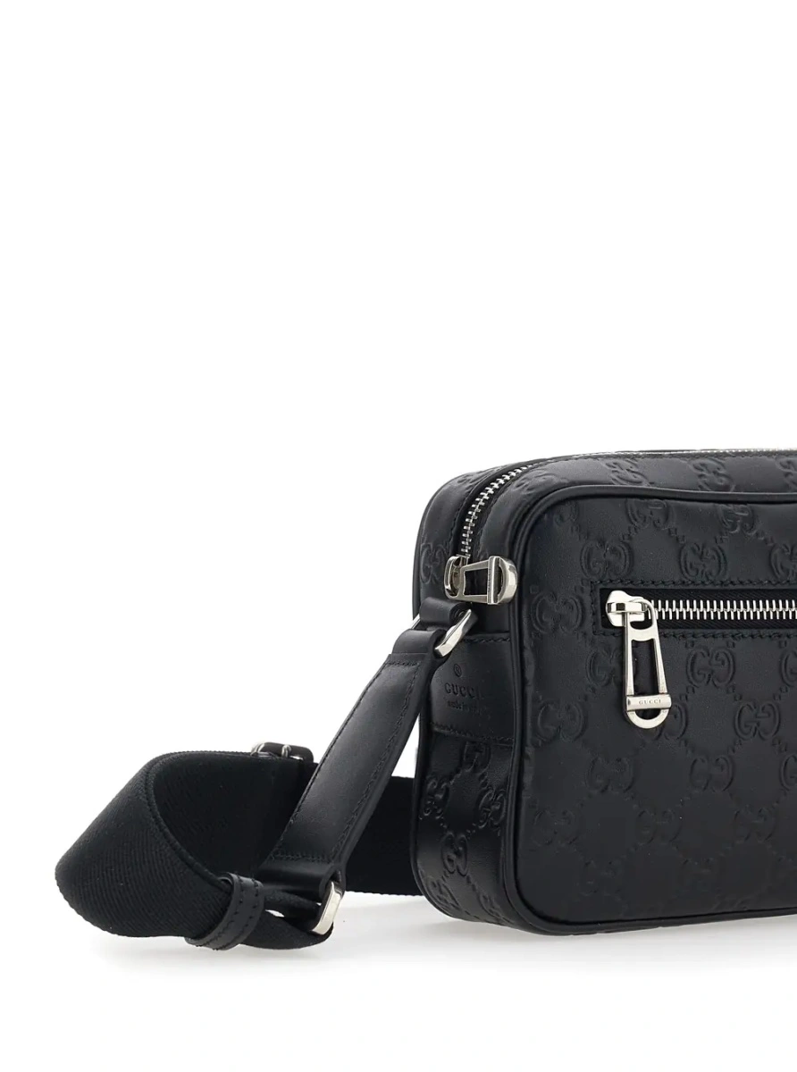 Geanta de umar Gucci neagra din piele - Img 3
