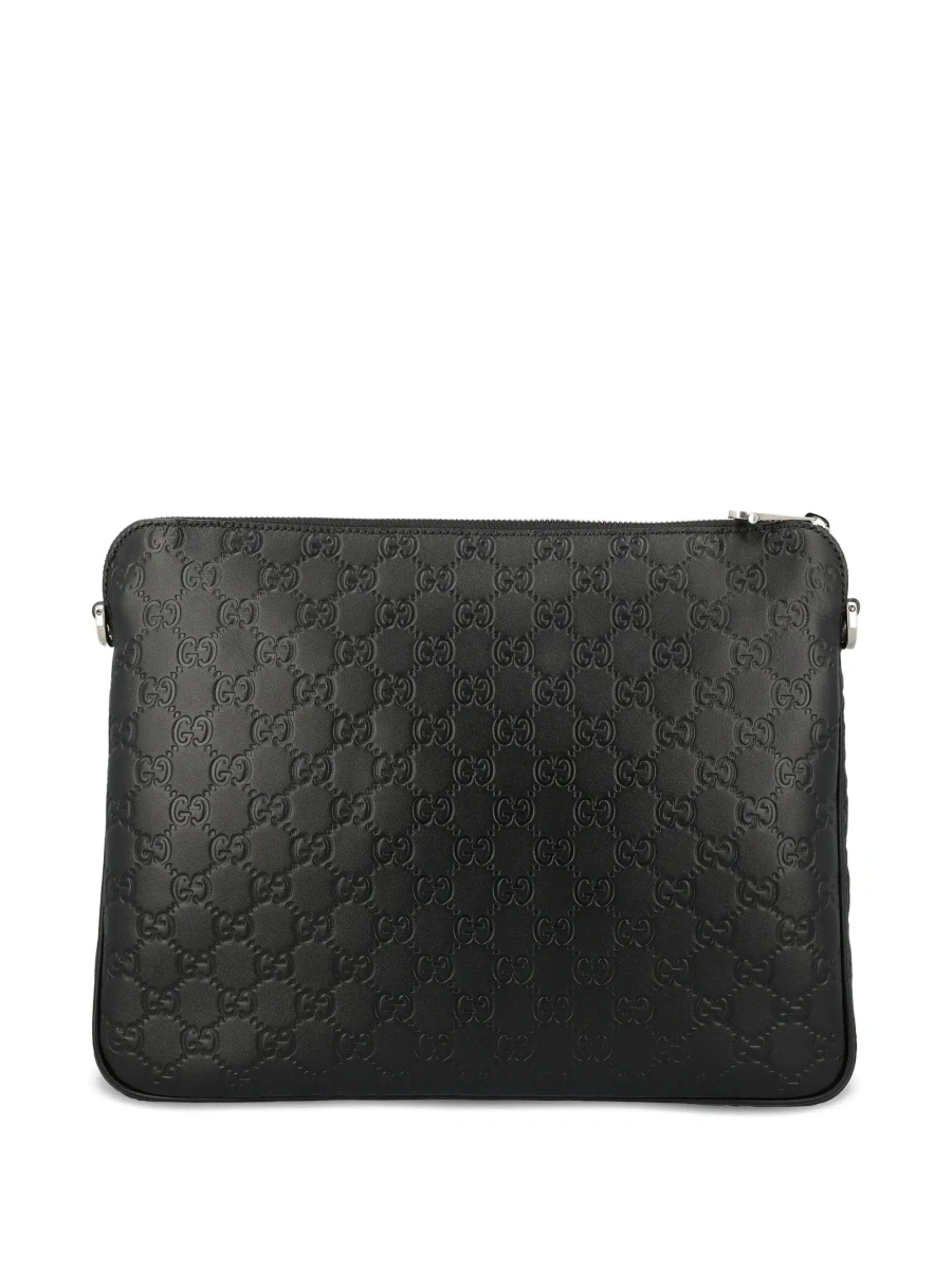 Geanta de umar Gucci neagra din piele - Img 5