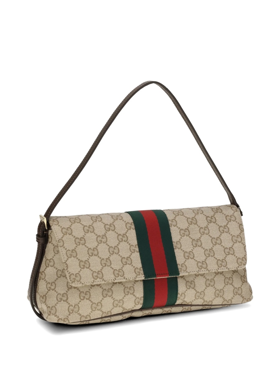 Geanta de umar Gucci neutra din material textil - Img 2