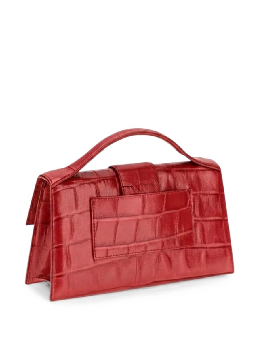 Geanta de umar JACQUEMUS Bambino rosie din piele - Img 4