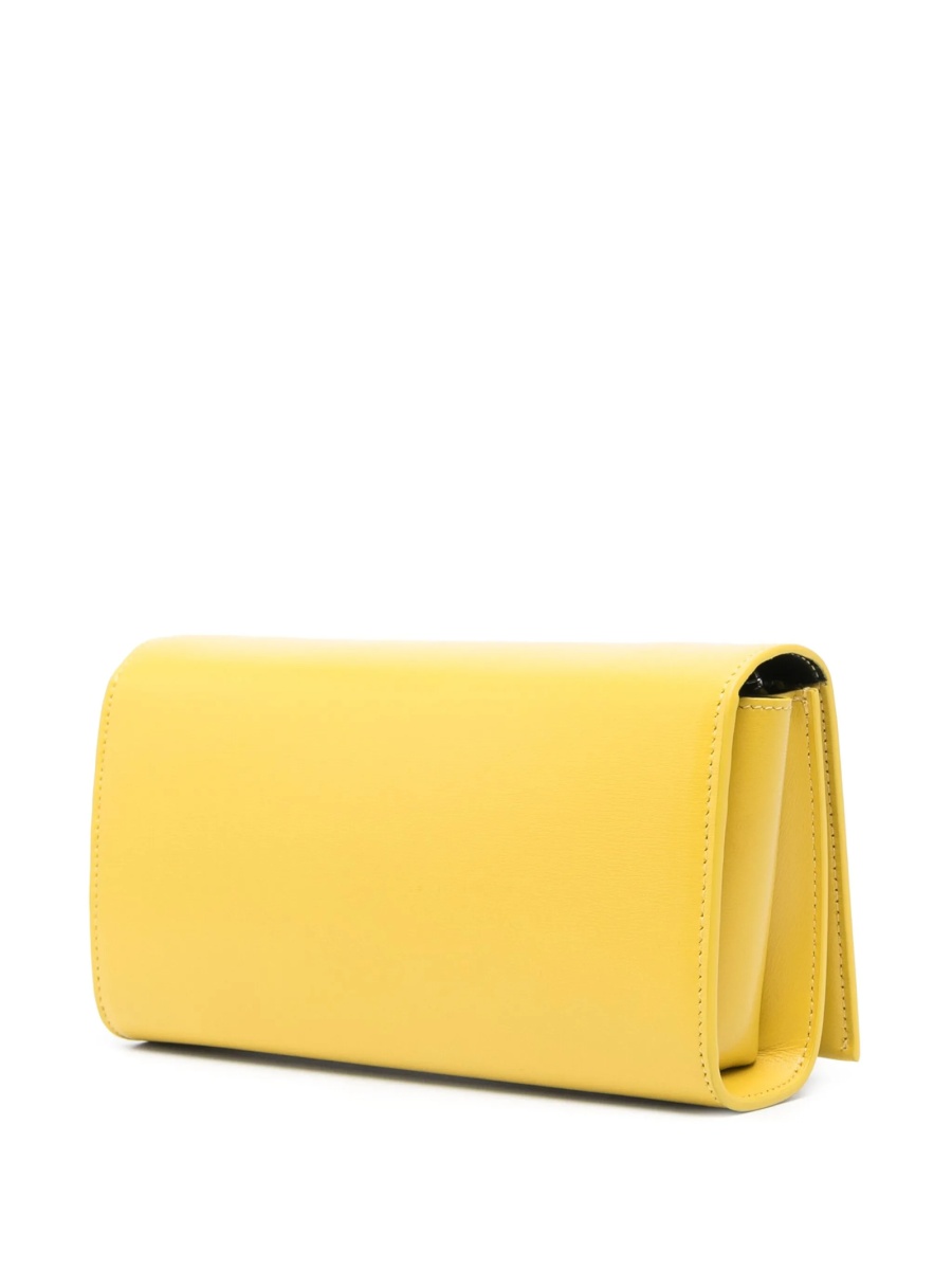 Geanta de umar Jil Sander galbena din piele - Img 3