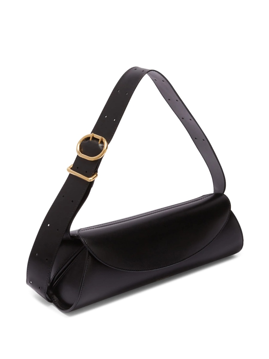 Geanta de umar Jil Sander neagra din piele - Img 4