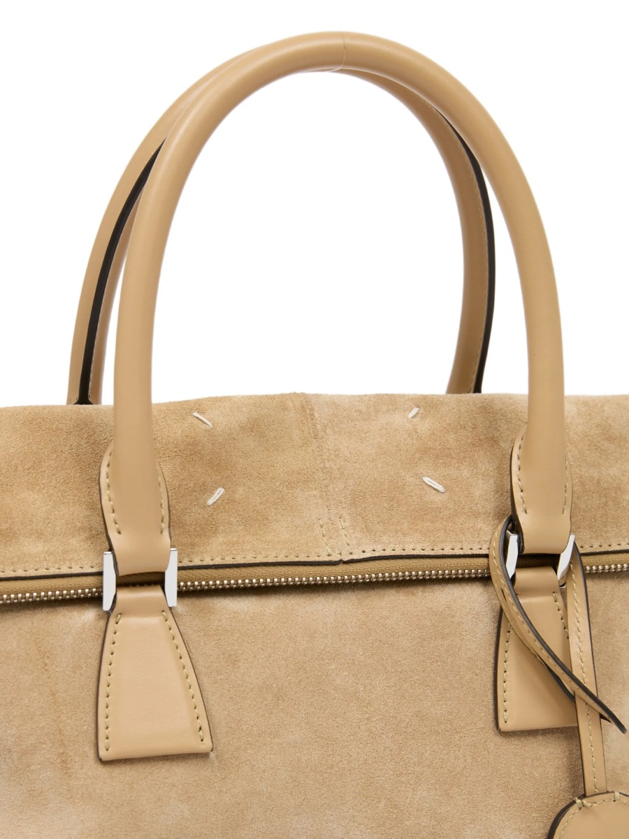 Geanta de umar Maison Margiela 5ac neutra din piele - Img 4