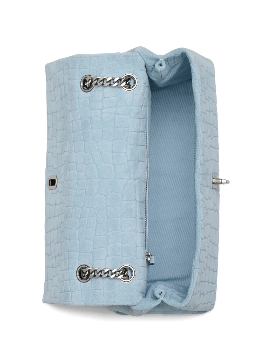 Geanta de umar Marc Jacobs albastra din piele intoarsa - Img 5
