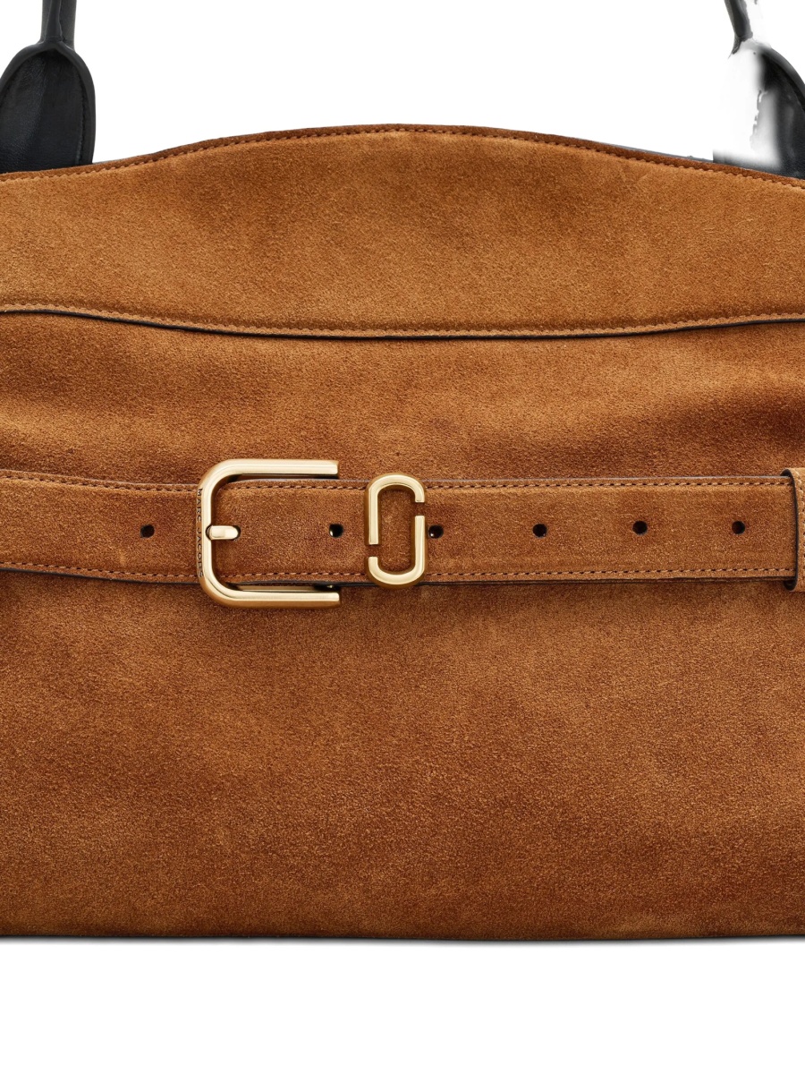 Geanta de umar Marc Jacobs maro din piele intoarsa - Img 4