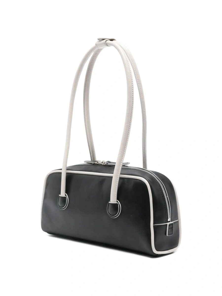 Geanta de umar Margesherwood neagra din piele 'Baguette' - Img 5