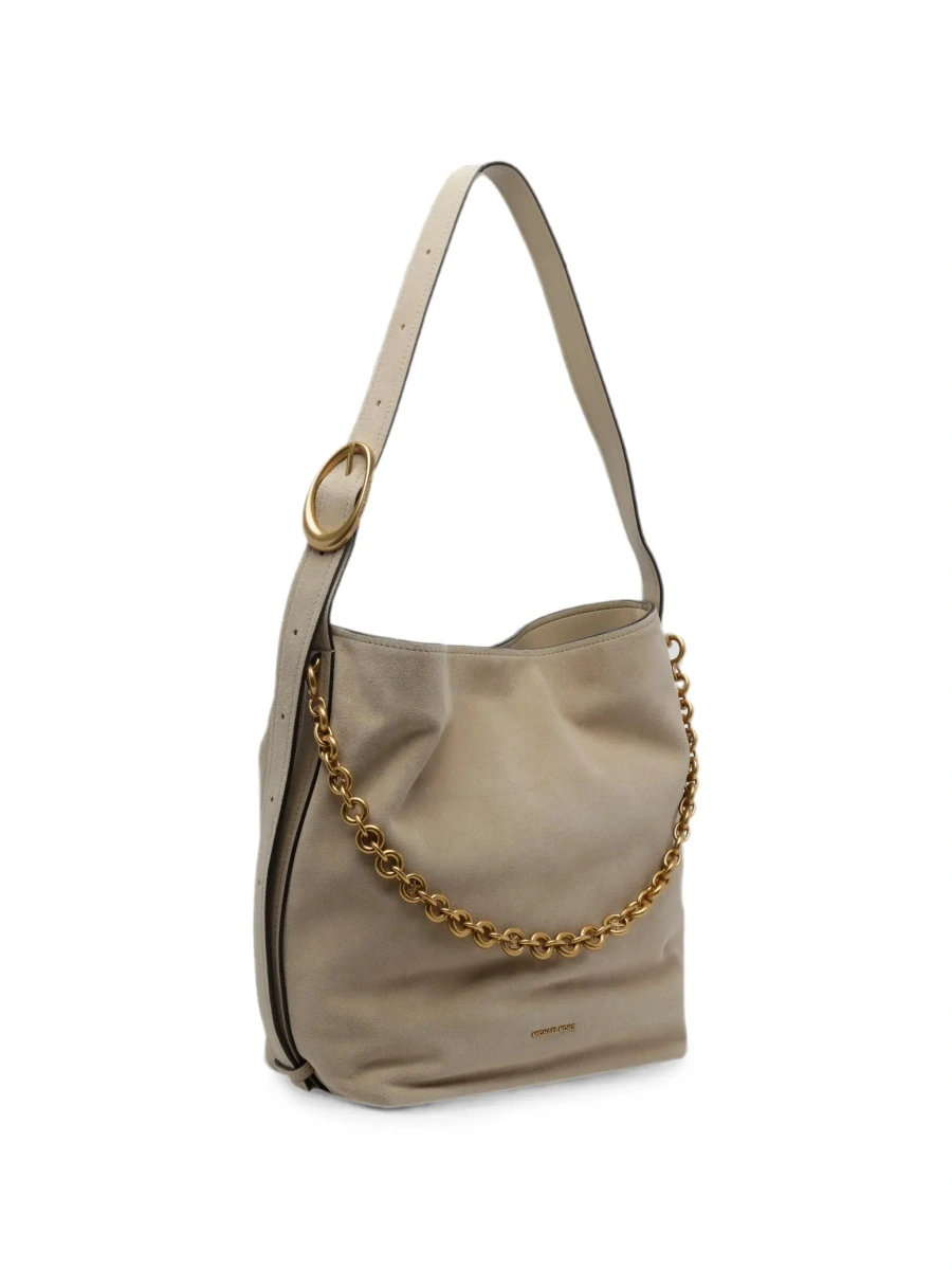Geanta de umar Michael Kors bej din piele intoarsa 'Nolita' - Img 5