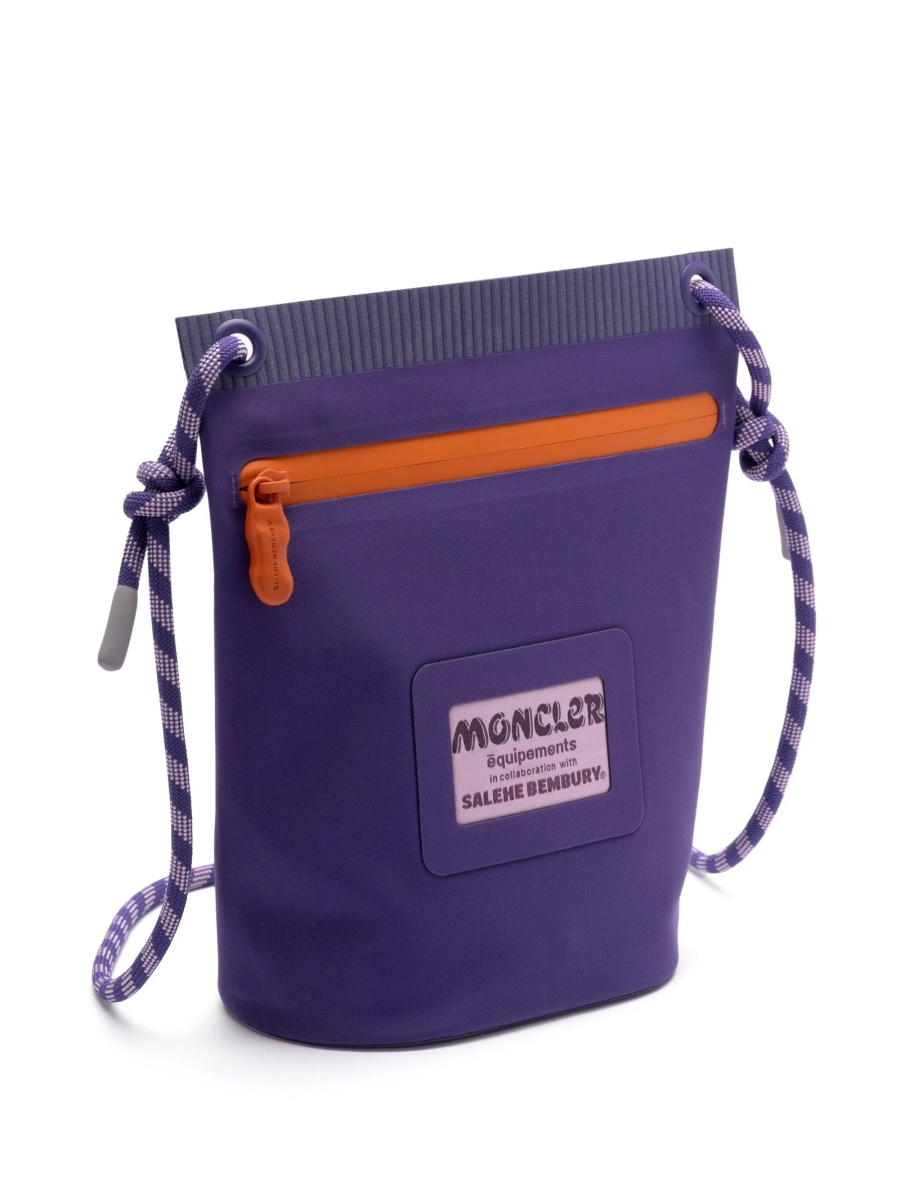 Geanta de umar Moncler violet din poliamida - Img 3