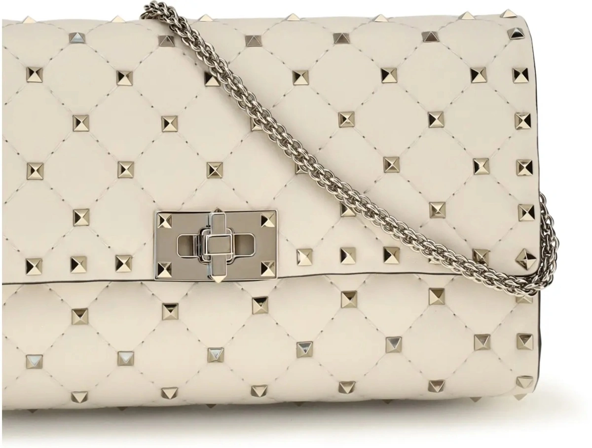 Geanta de umar Rockstud Spike quilted Nappa Shoulder Bag - Img 4