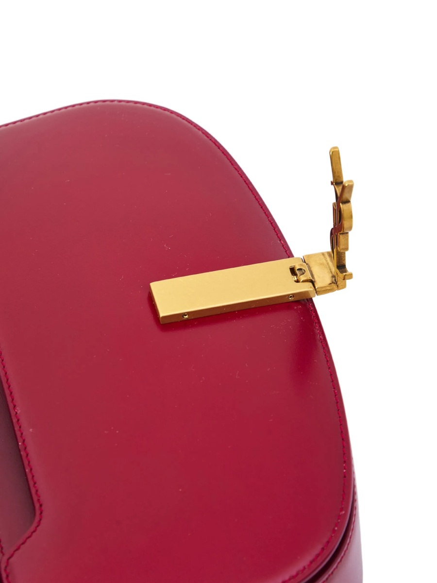 Geanta de umar Saint Laurent rosie din piele - Img 4