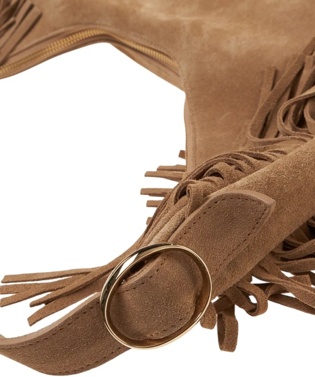 Geanta de umar Shoulder bag in suede - Img 4