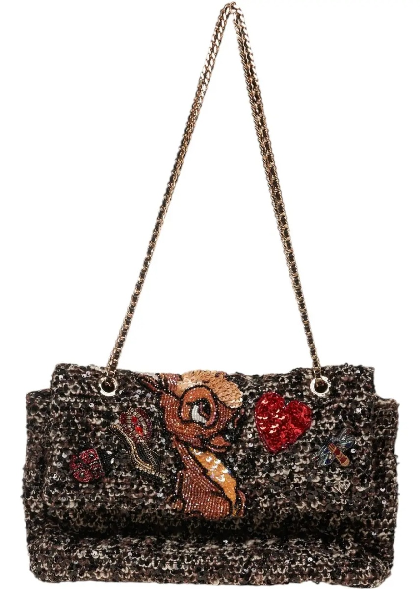 Geanta de umar Shoulder bag with rhinestone application - Img 2