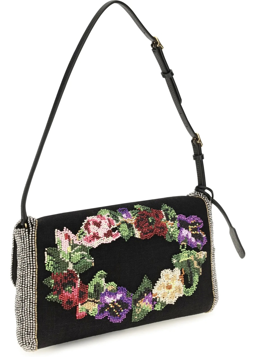 Geanta de umar Small Devain embroidered Shoulder Bag - Img 3