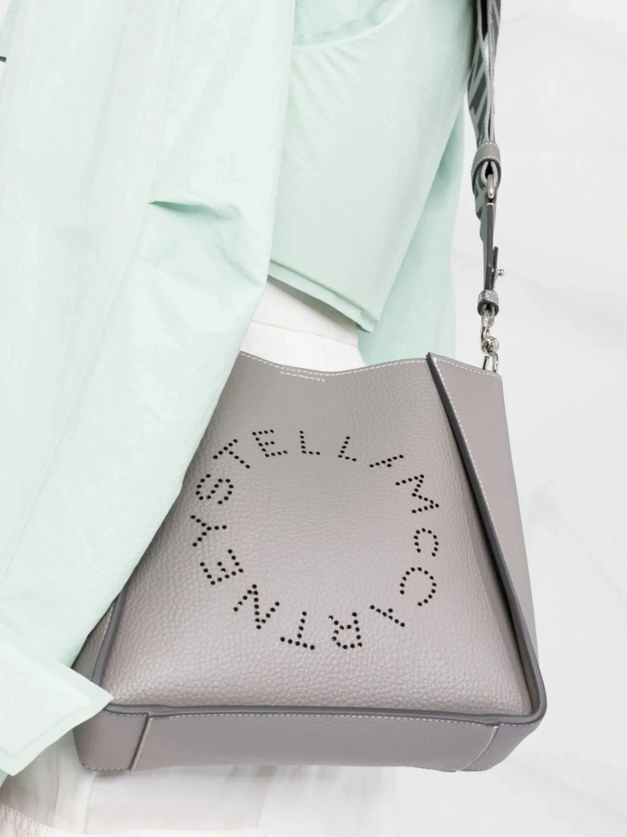 Geanta de umar Stella McCartney gri din poliuretan - Img 3