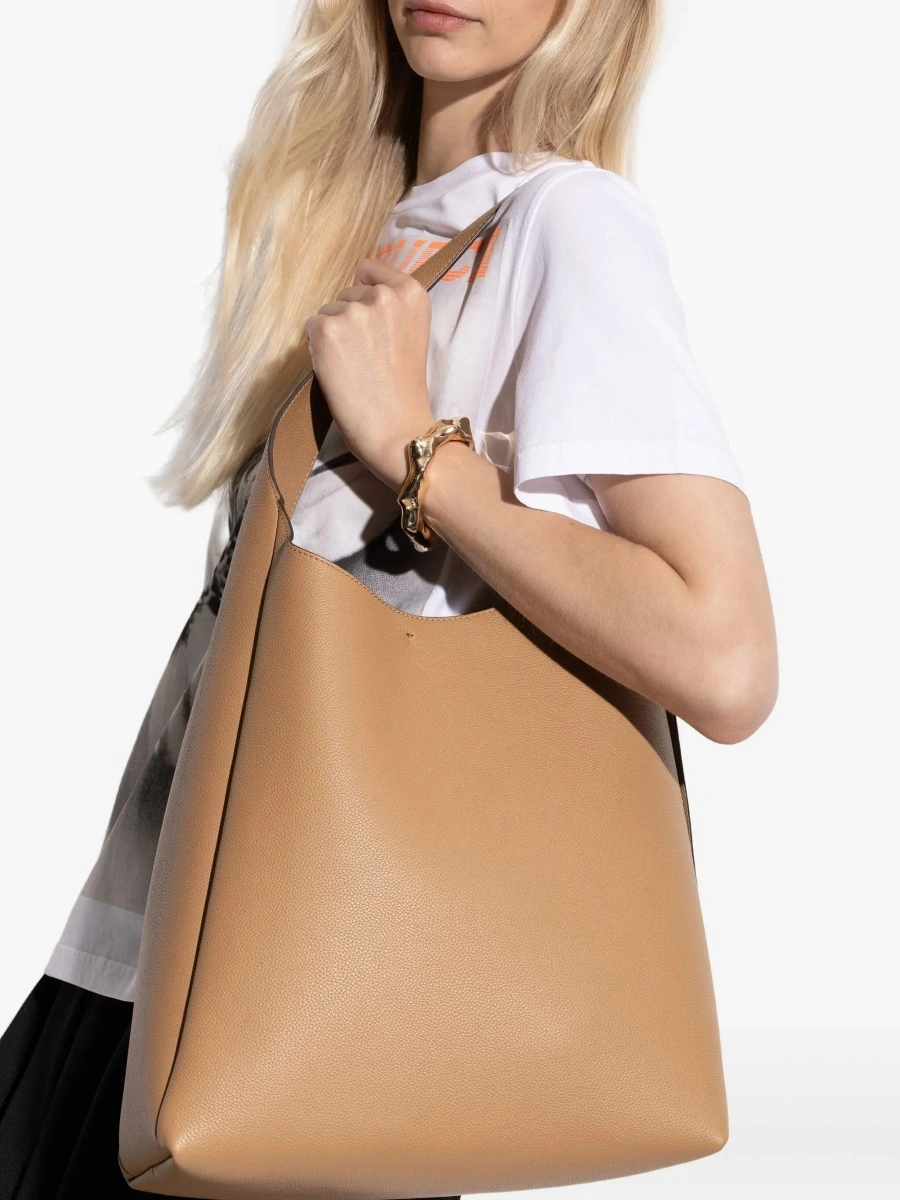 Geanta de umar Tory Burch bej din piele 'Rony' - Img 3