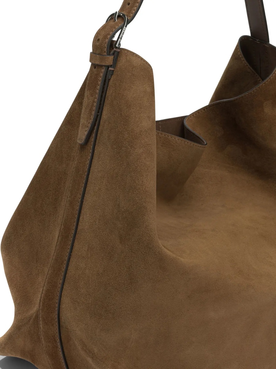 Geanta de umar TOTÊME Suede medium shoulder bag - Img 4
