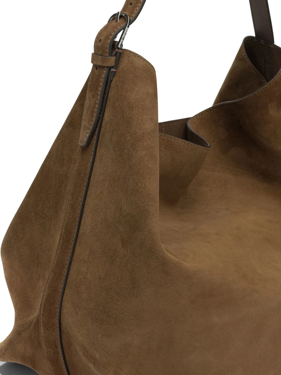 Geanta de umar TOTÊME Suede medium shoulder bag - Img 4