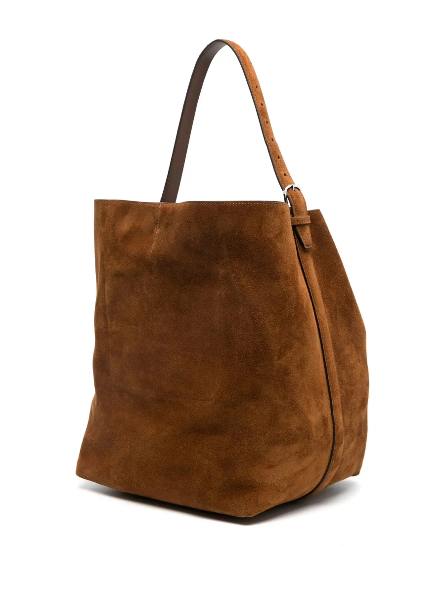 Geanta de umar TOTÊME Suede medium shoulder bag - Img 7