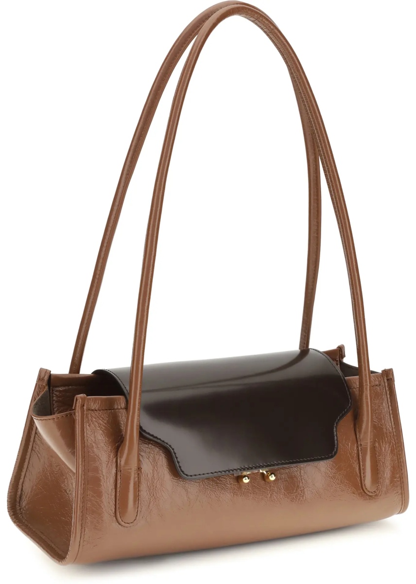 Geanta de umar Trunkette leather Shoulder Bag - Img 2