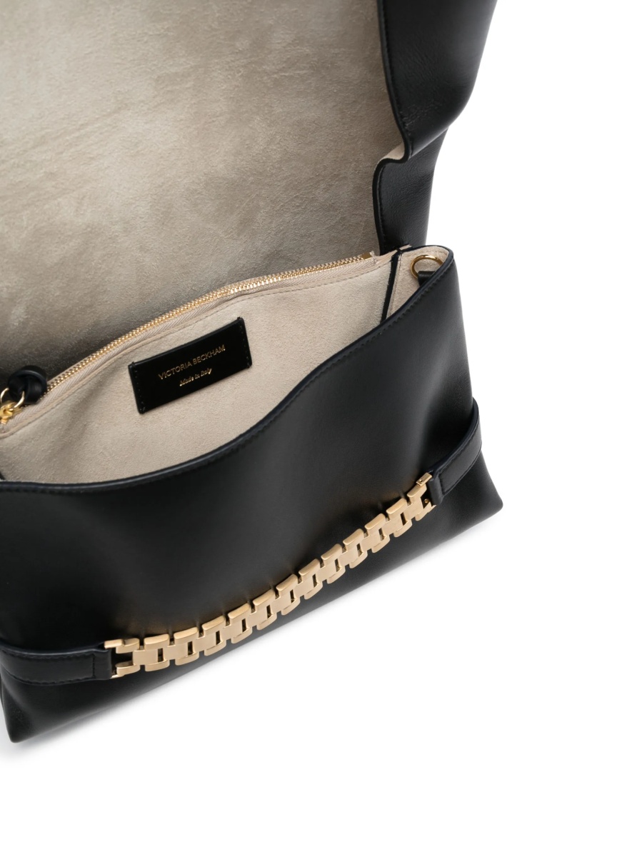 Geanta de umar Victoria Beckham neagra din piele - Img 5