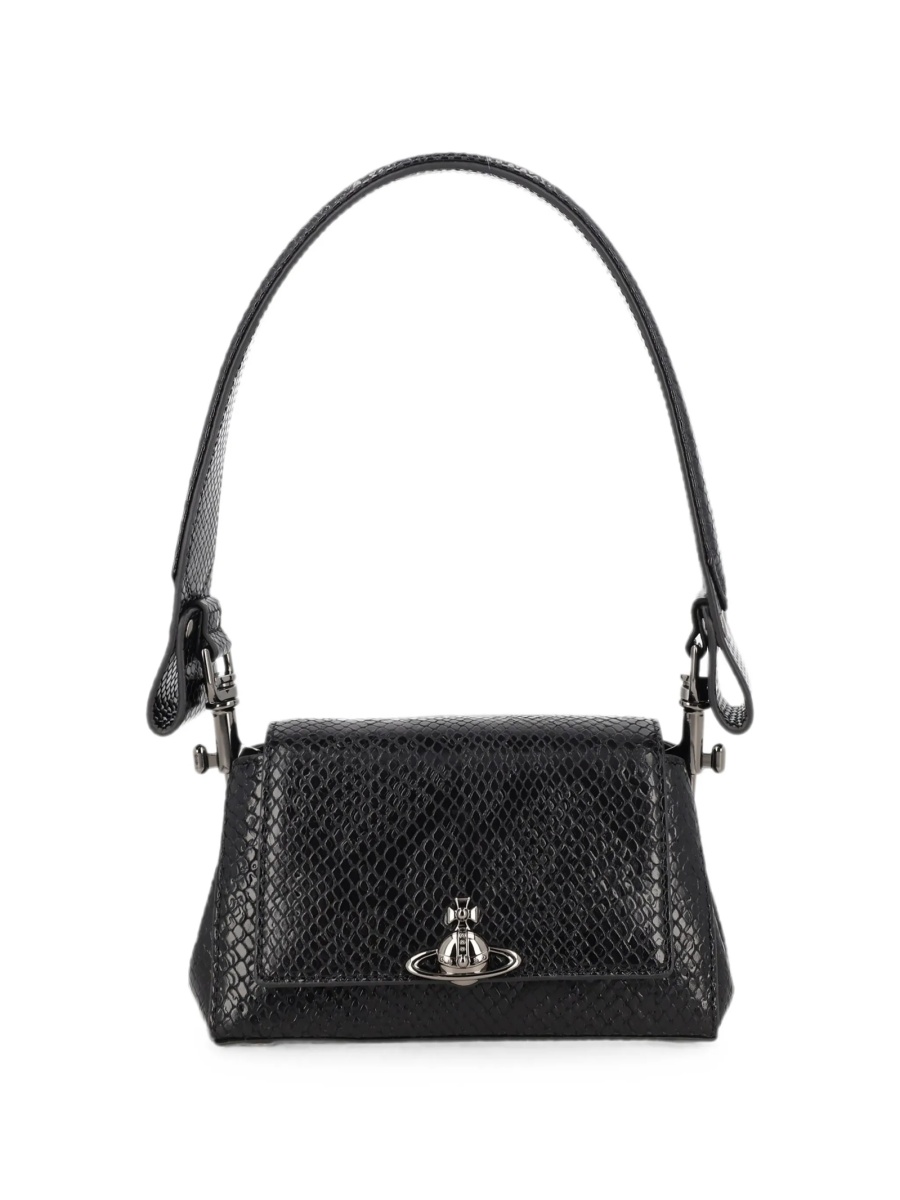 Geanta de umar Vivienne Westwood neagra din piele - Img 2