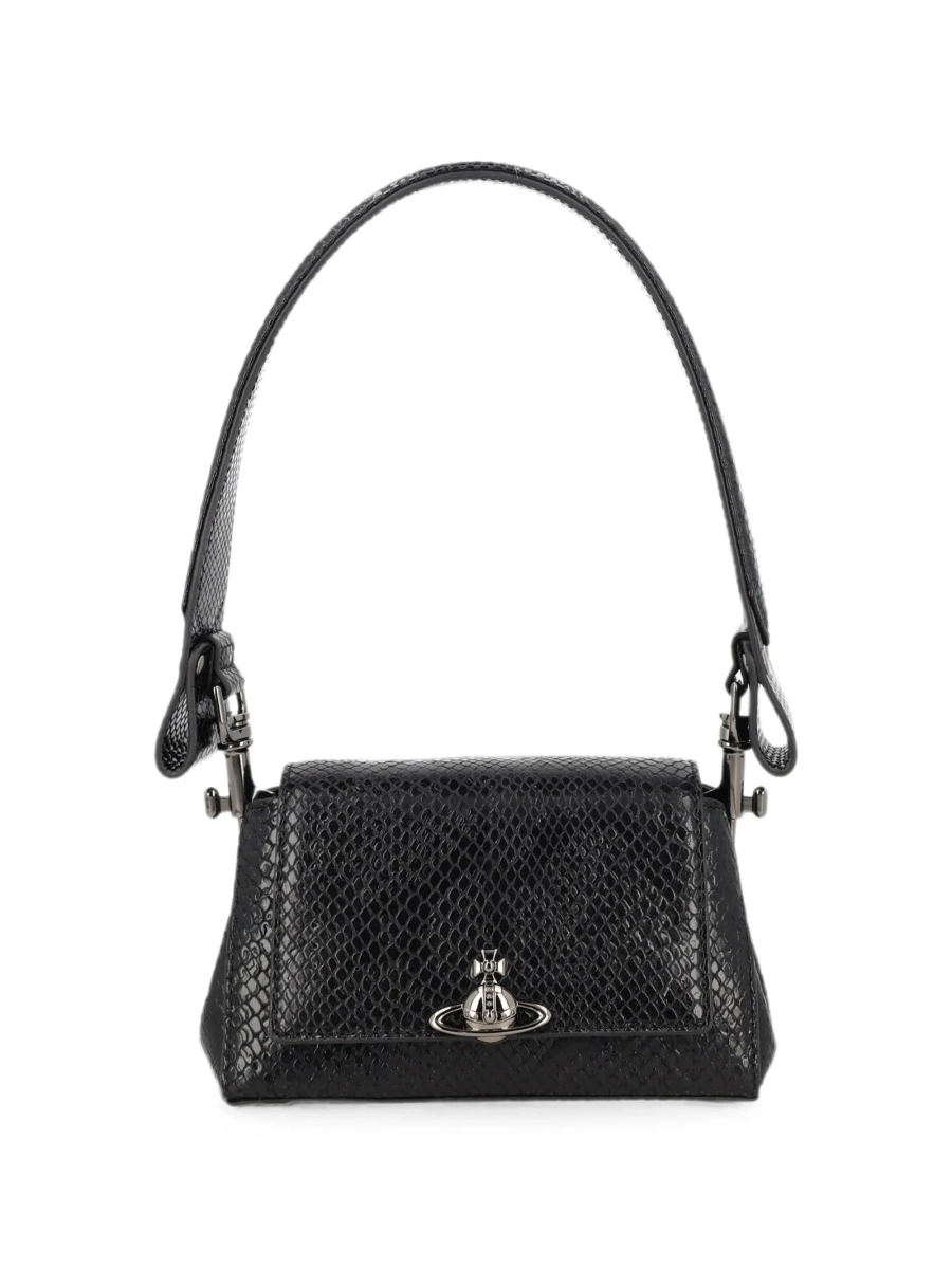 Geanta de umar Vivienne Westwood neagra din piele - Img 2