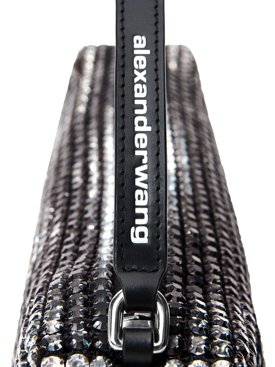 Geanta mini Alexander Wang neagra din piele si sticla - Img 3