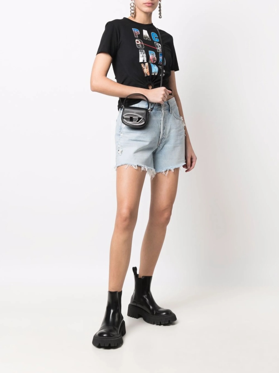 Geanta mini Diesel 1DR neagra din piele - Img 2